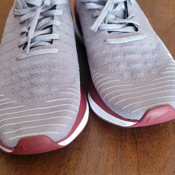 Nike ReactX Infinity Run Running & Jogging Shoes Men's Gray/Crimson US Size 11 - Picture 4 of 10